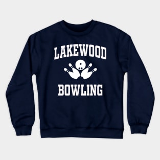 Lakewood New Jersey Bowling (White) Crewneck Sweatshirt